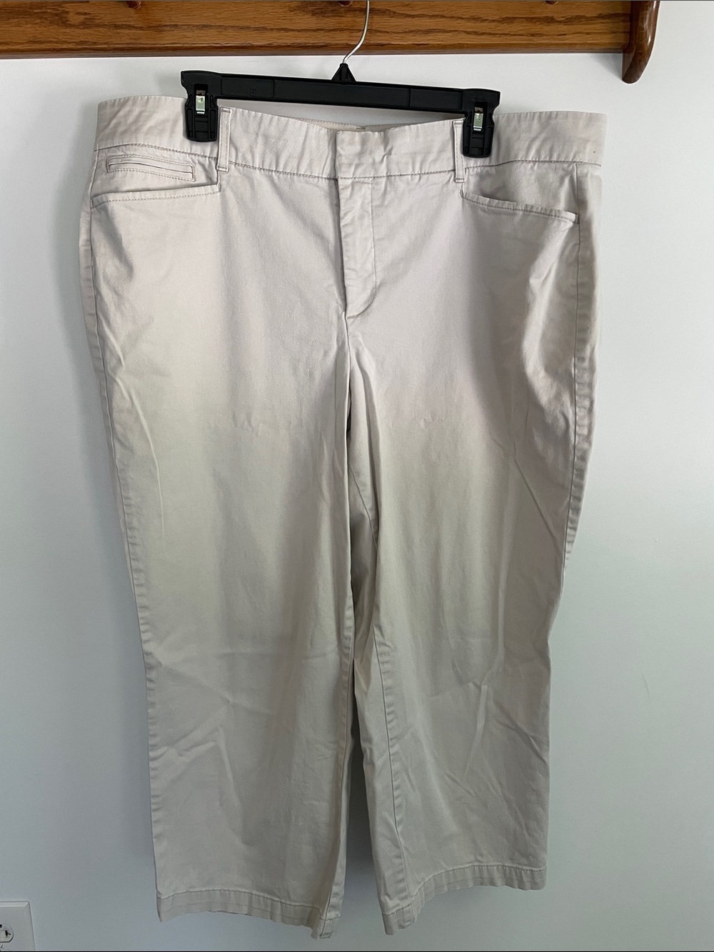 JM Collection Light Taupe Cropped Ankle Pants